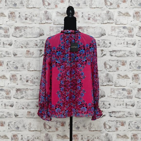 Nanette Lepore Funky Floral Blouse, Large - Picture 2 of 4